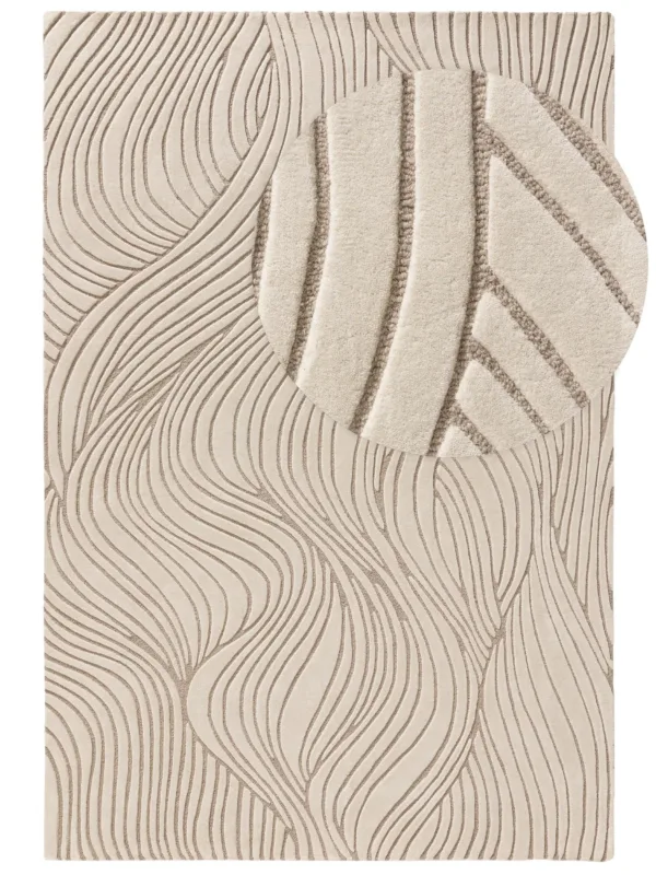 Wollteppich Tess Creme/Taupe 60007520-149101